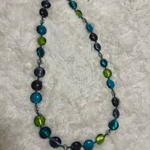Elegant Multicolor Glass Necklace